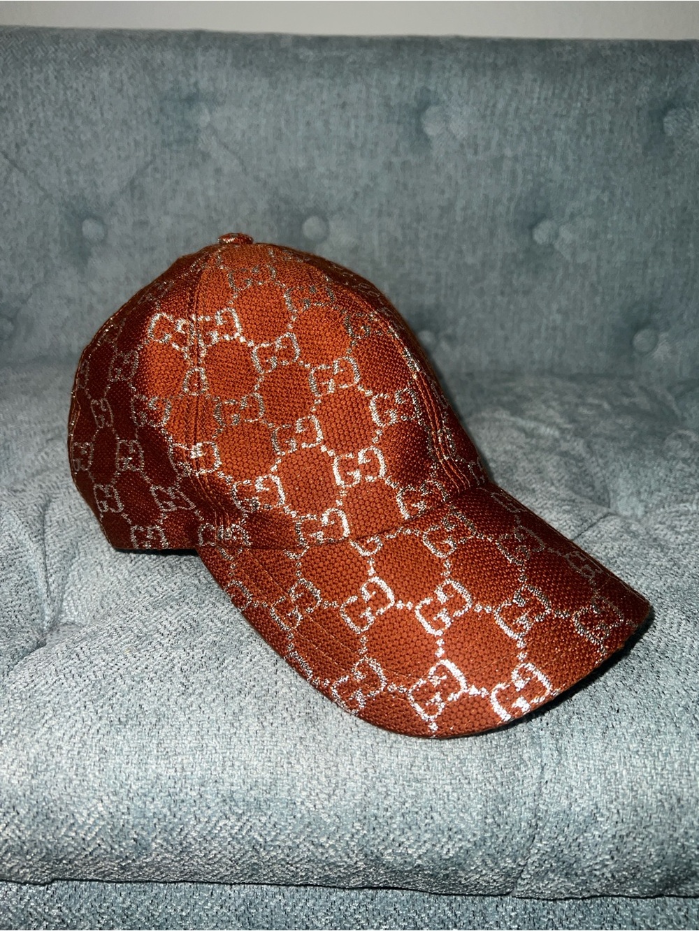 Gucci GG Monogram Lamé Baseball Hat ( unisex )
